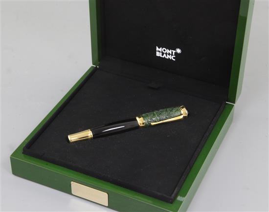 A Montblanc Qing dynasty limited edition fountain pen,